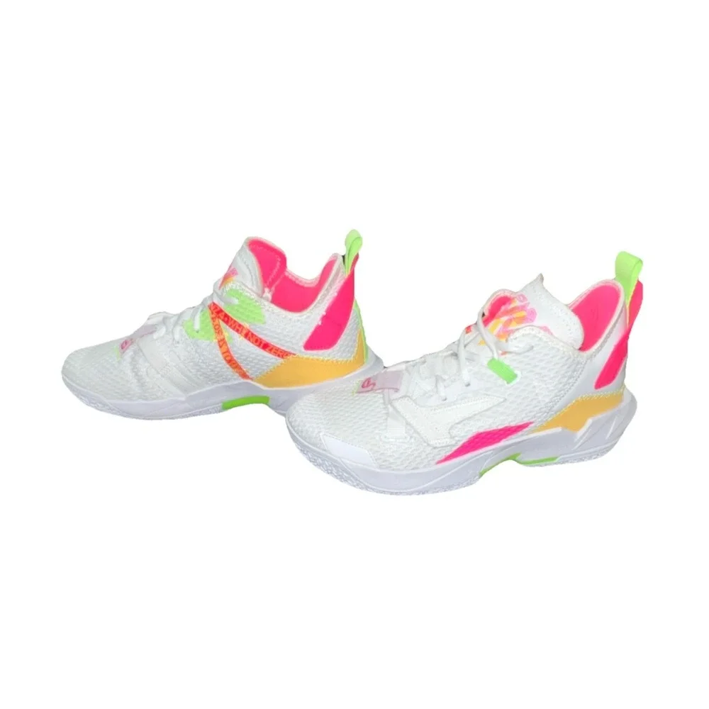 N9Jordan Why Not Zer0.3 PF White Pink Green CQ4230-102 Men's Basketball Sneakers